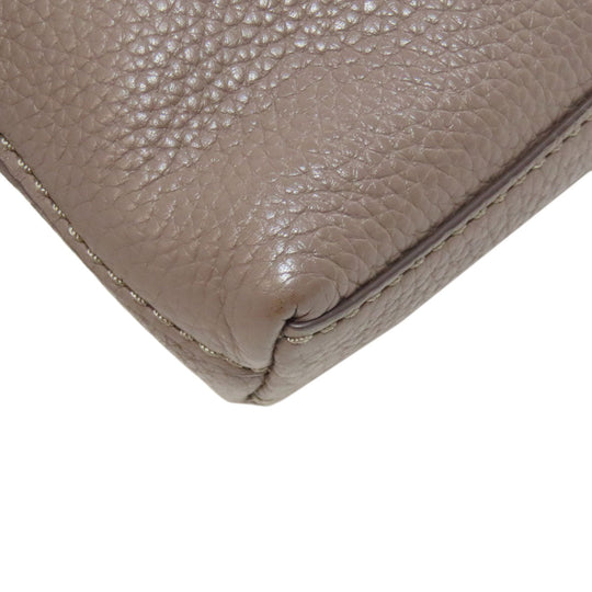 Tory Burch Shoulder Bag leather Brown logo