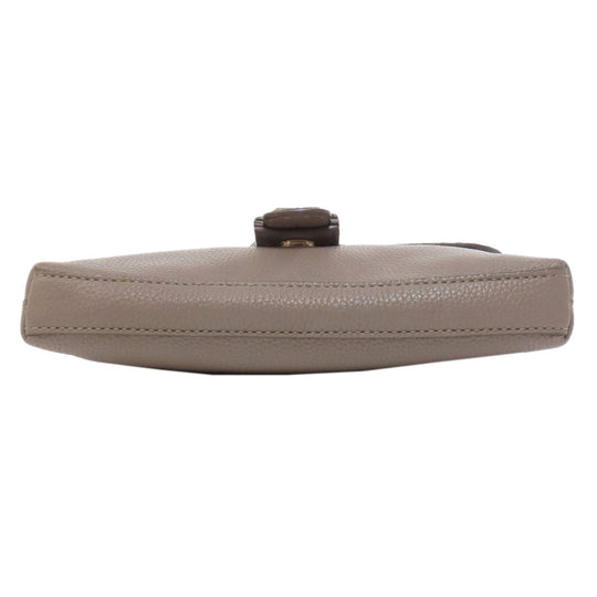 Tory Burch Shoulder Bag leather Brown logo