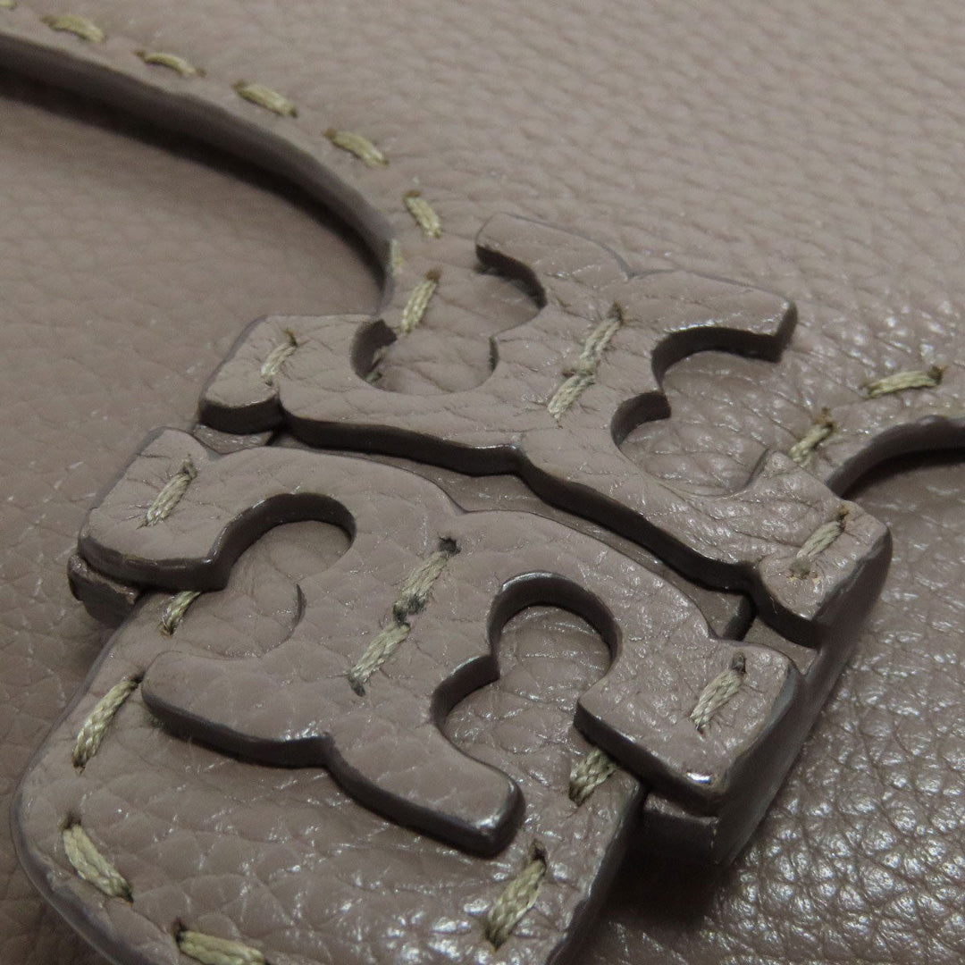 Tory Burch Shoulder Bag leather Brown logo