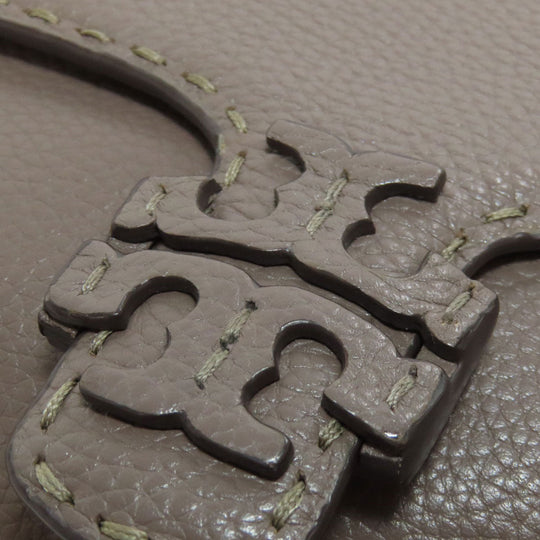 Tory Burch Shoulder Bag leather Brown logo