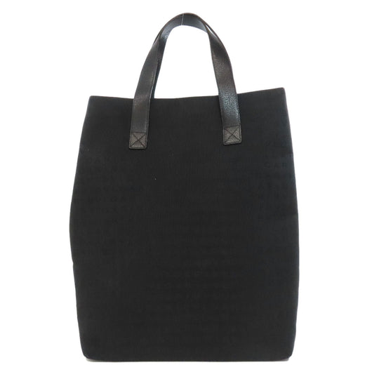 BVLGARI Tote Bag canvas black Logo mania
