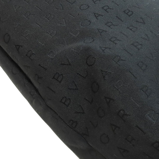 BVLGARI Tote Bag canvas black Logo mania