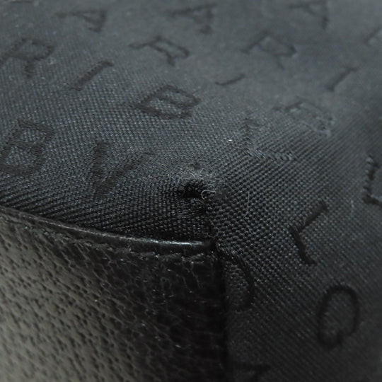 BVLGARI Tote Bag canvas black Logo mania