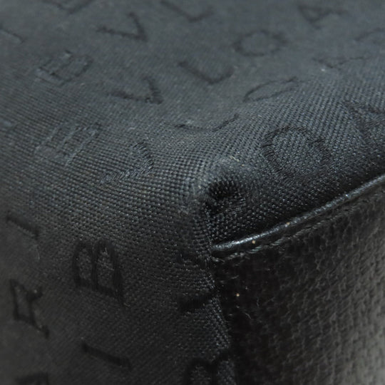 BVLGARI Tote Bag canvas black Logo mania