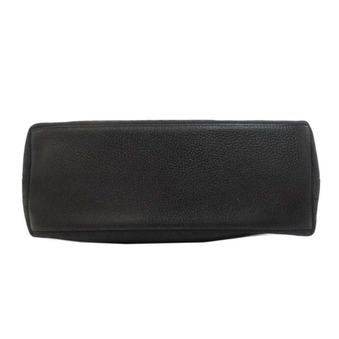 BVLGARI Tote Bag canvas black Logo mania