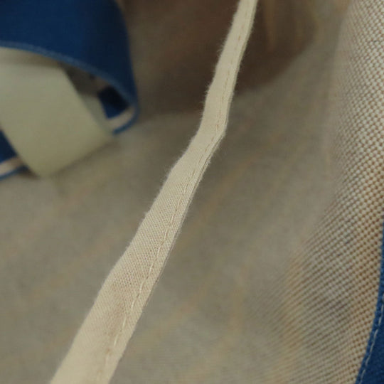 HERMES Tote Bag canvas blue Bayadere Tote