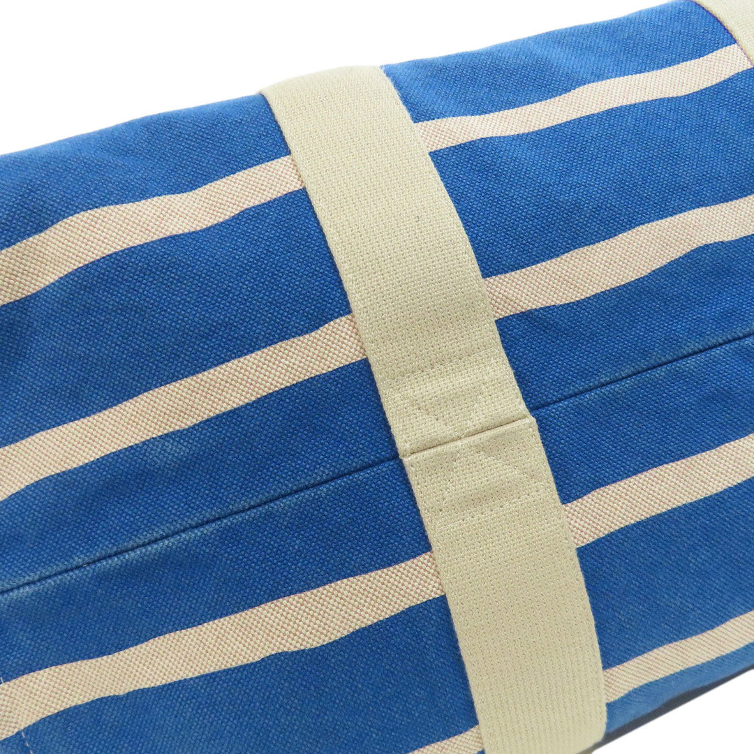 HERMES Tote Bag canvas blue Bayadere Tote