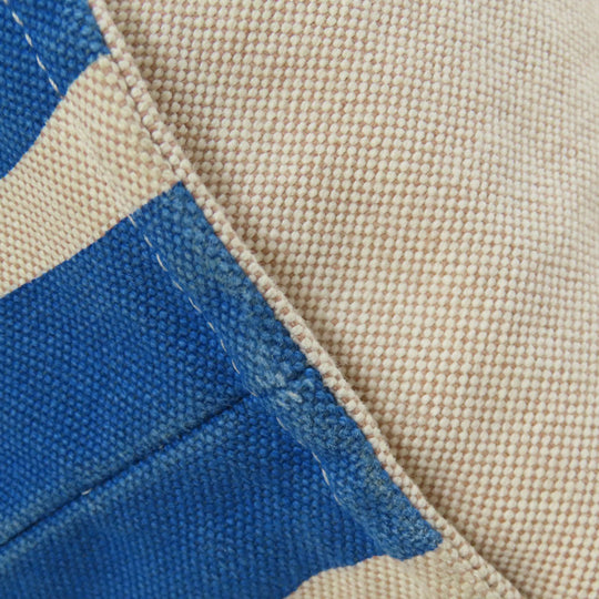 HERMES Tote Bag canvas blue Bayadere Tote