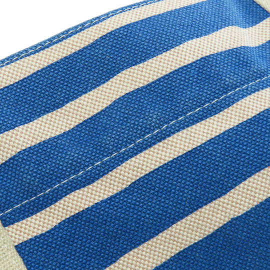 HERMES Tote Bag canvas blue Bayadere Tote
