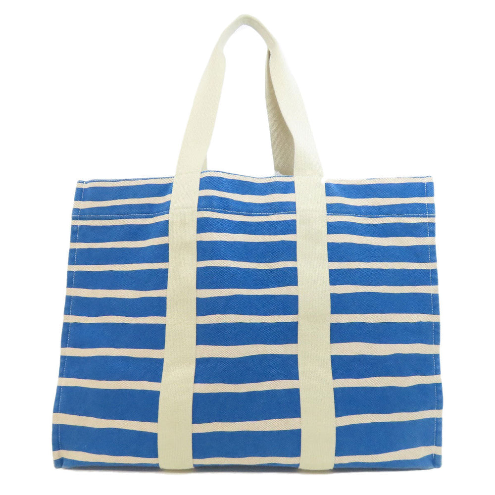 HERMES Tote Bag canvas blue Bayadere Tote