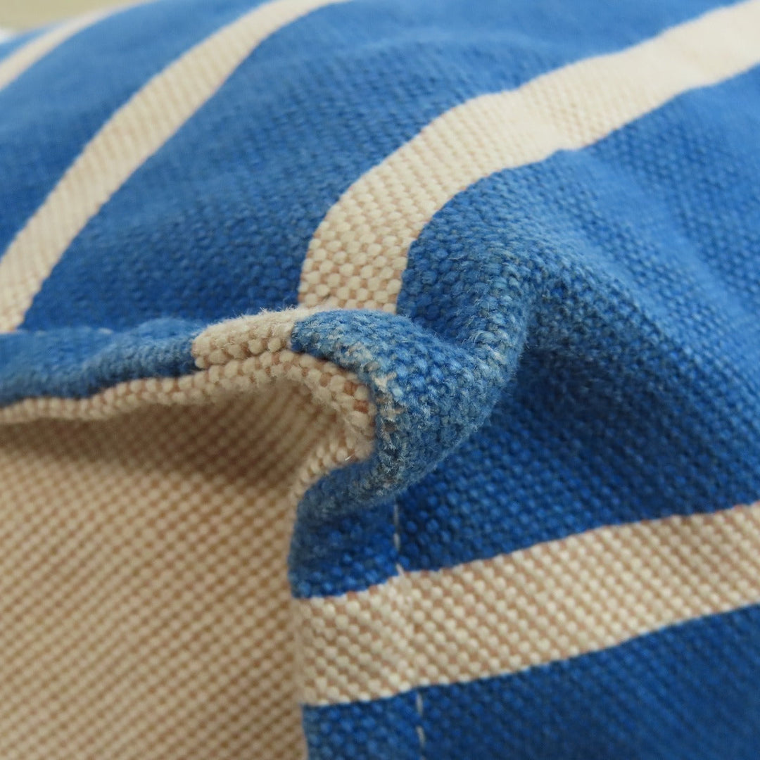 HERMES Tote Bag canvas blue Bayadere Tote