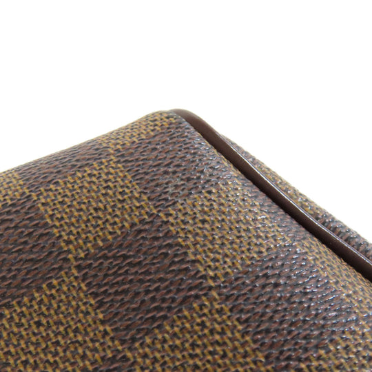 LOUIS VUITTON Shoulder Bag N51296 Damier canvas Brown Pochette Ipanema PM Women Used Authentic