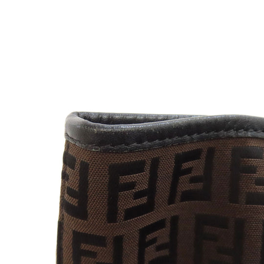 FENDI Tote Bag canvas Brown Zucca Pattern