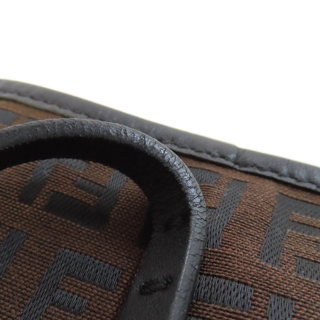 FENDI Tote Bag canvas Brown Zucca Pattern