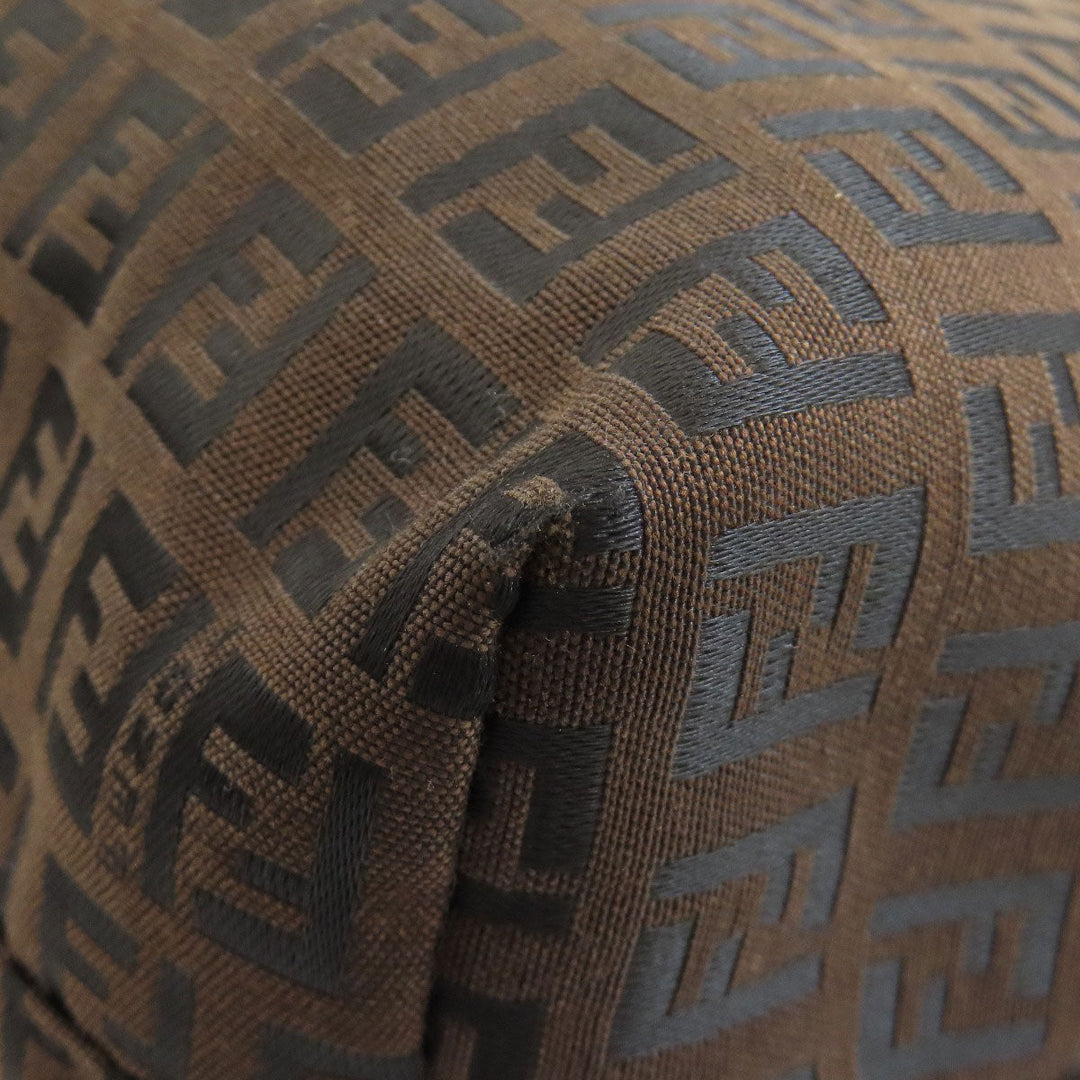 FENDI Tote Bag canvas Brown Zucca Pattern