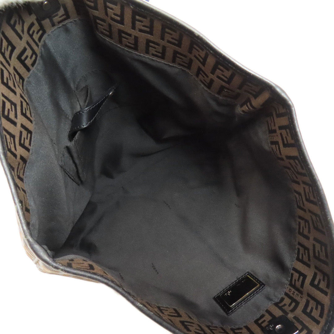 FENDI Tote Bag canvas Brown Zucca Pattern
