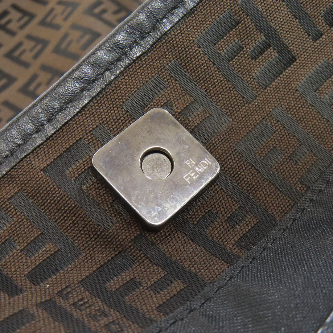 FENDI Tote Bag canvas Brown Zucca Pattern