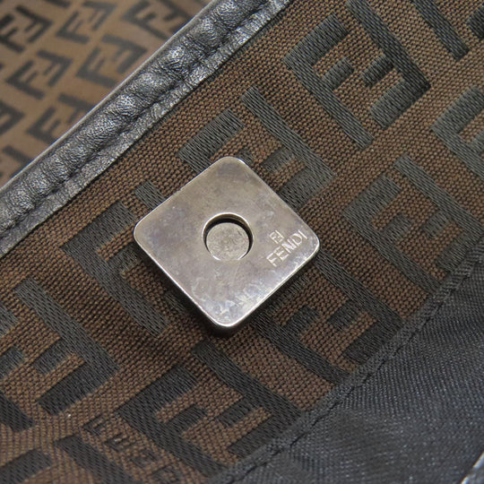FENDI Tote Bag canvas Brown Zucca Pattern