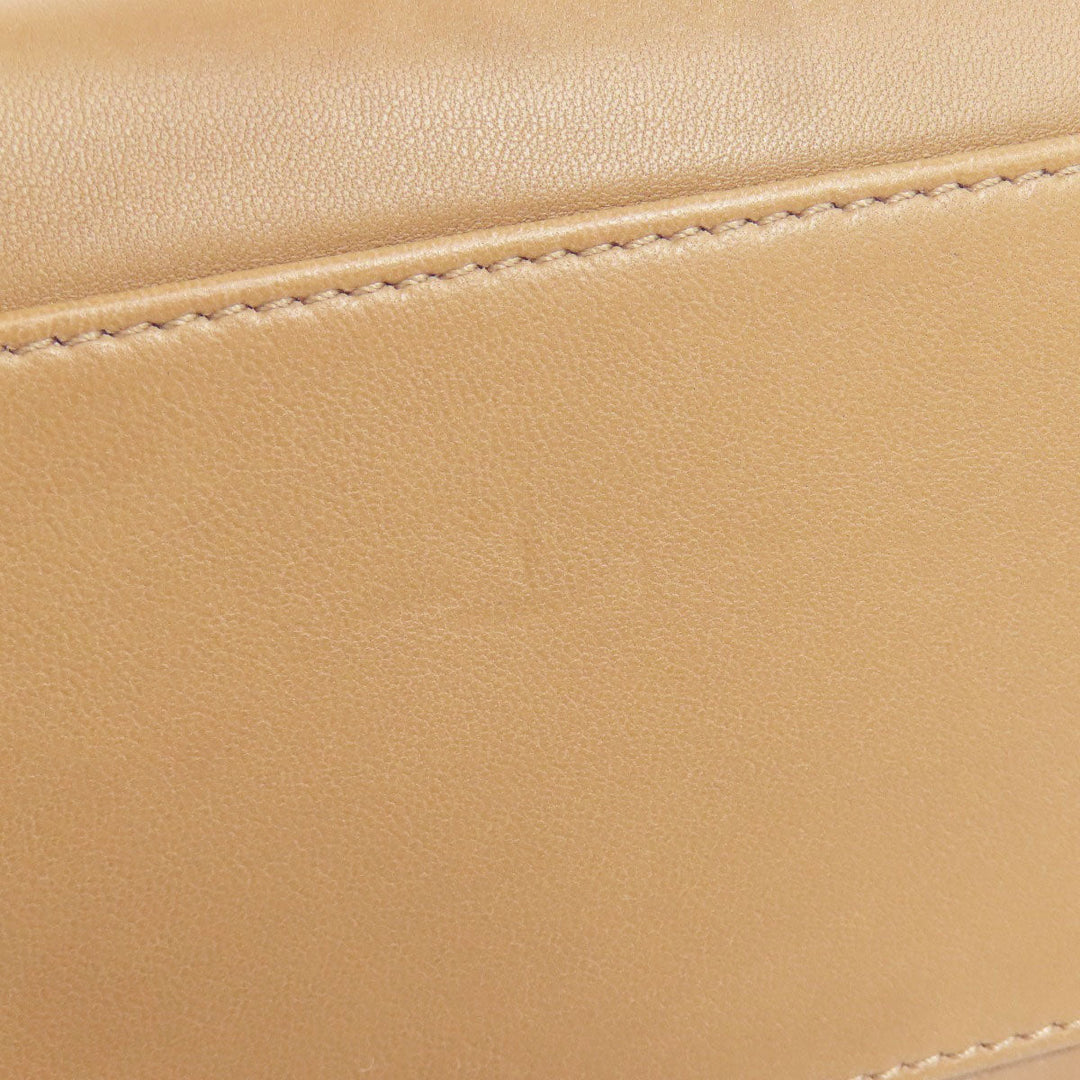 FENDI Handbag Calfskin Brown Peekaboo Mini 2WAY