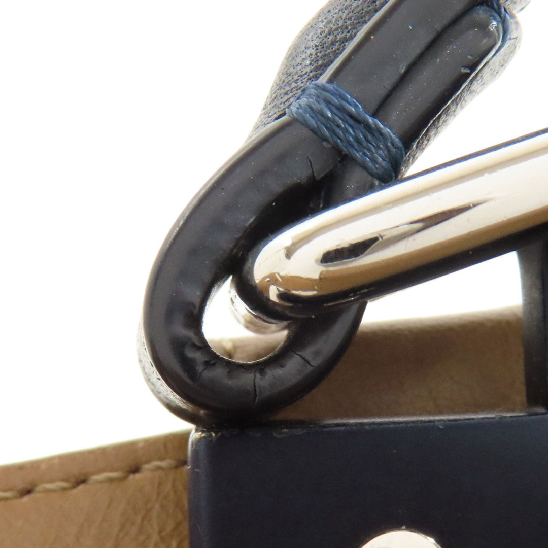 FENDI Handbag Calfskin Brown Peekaboo Mini 2WAY