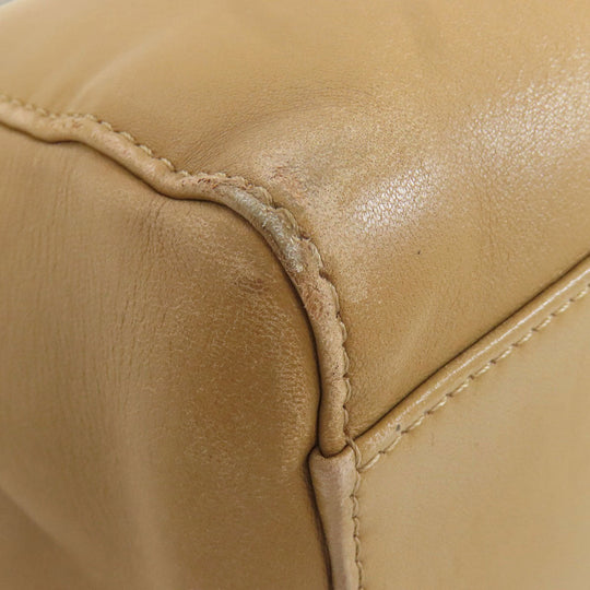 FENDI Handbag Calfskin Brown Peekaboo Mini 2WAY