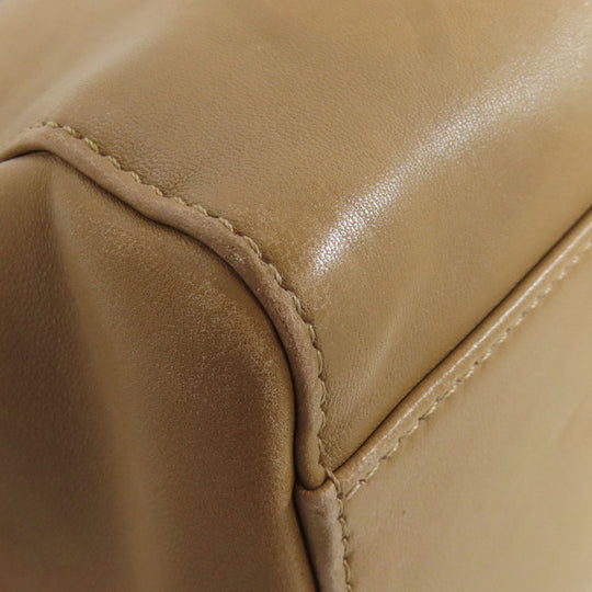 FENDI Handbag Calfskin Brown Peekaboo Mini 2WAY