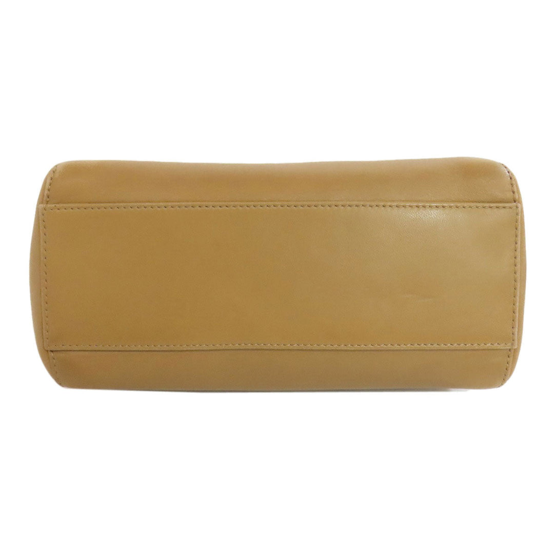 FENDI Handbag Calfskin Brown Peekaboo Mini 2WAY