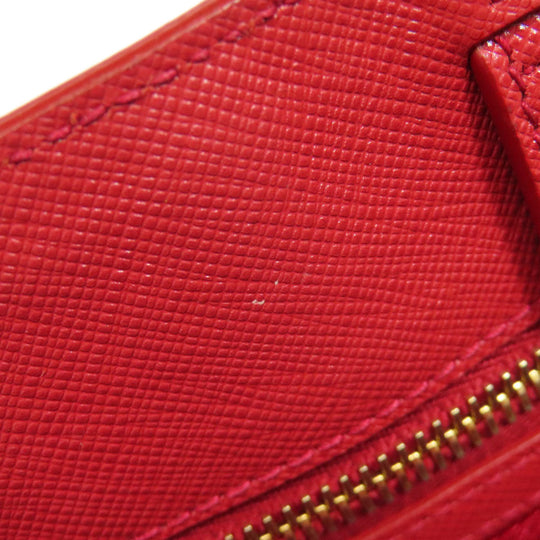 PRADA Tote Bag Safiano Red Galleria