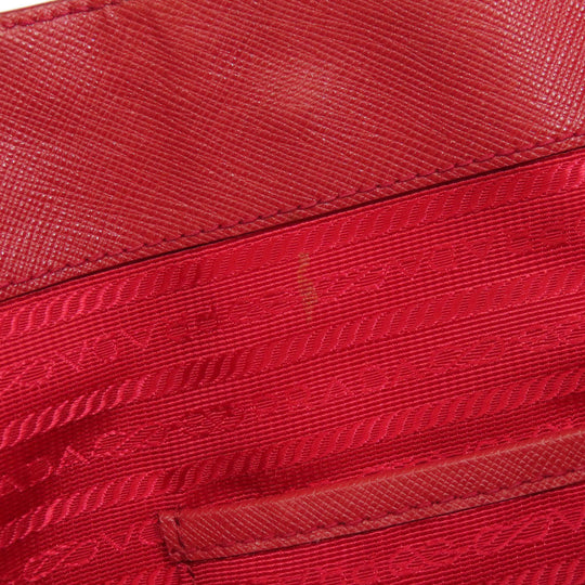 PRADA Tote Bag Safiano Red Galleria