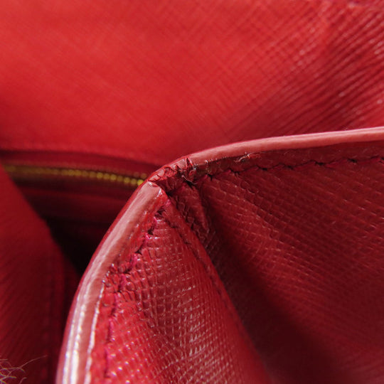 PRADA Tote Bag Safiano Red Galleria