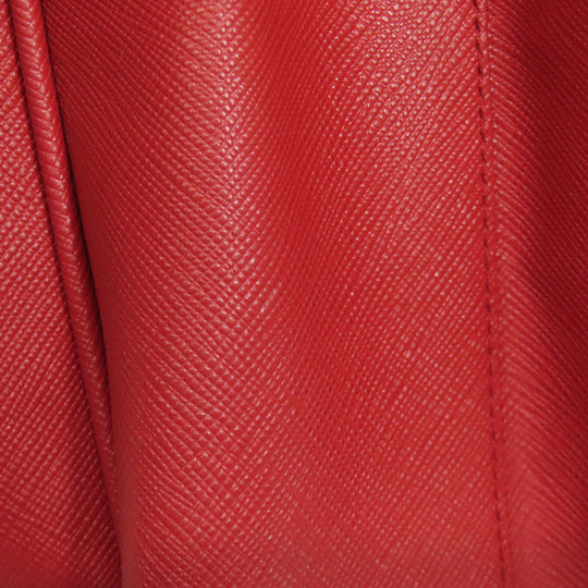 PRADA Tote Bag Safiano Red Galleria