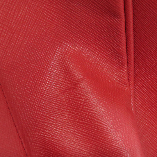 PRADA Tote Bag Safiano Red Galleria