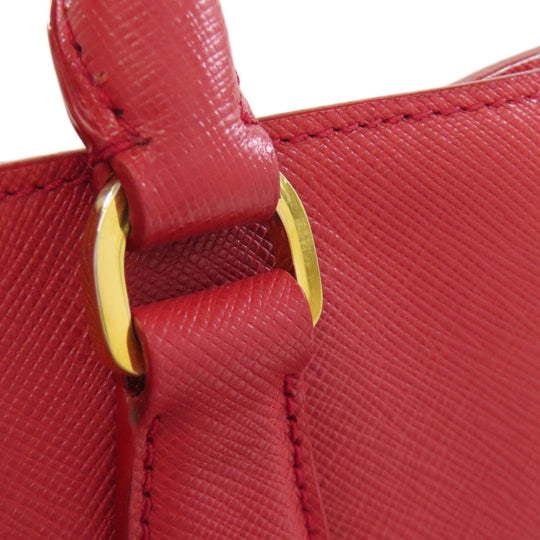 PRADA Tote Bag Safiano Red Galleria