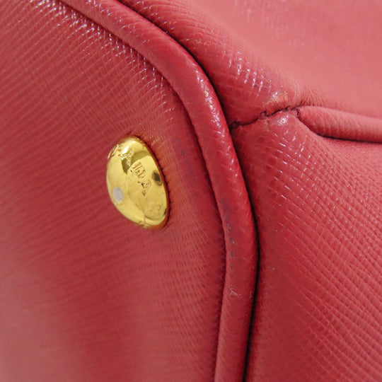PRADA Tote Bag Safiano Red Galleria