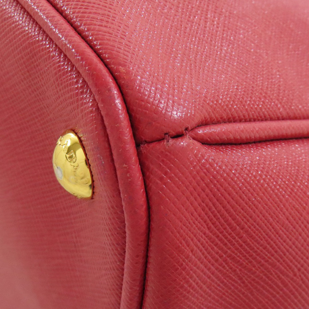 PRADA Tote Bag Safiano Red Galleria