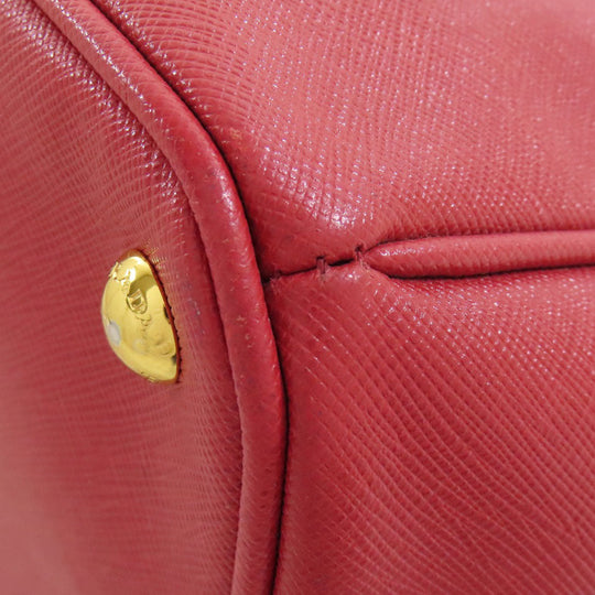 PRADA Tote Bag Safiano Red Galleria