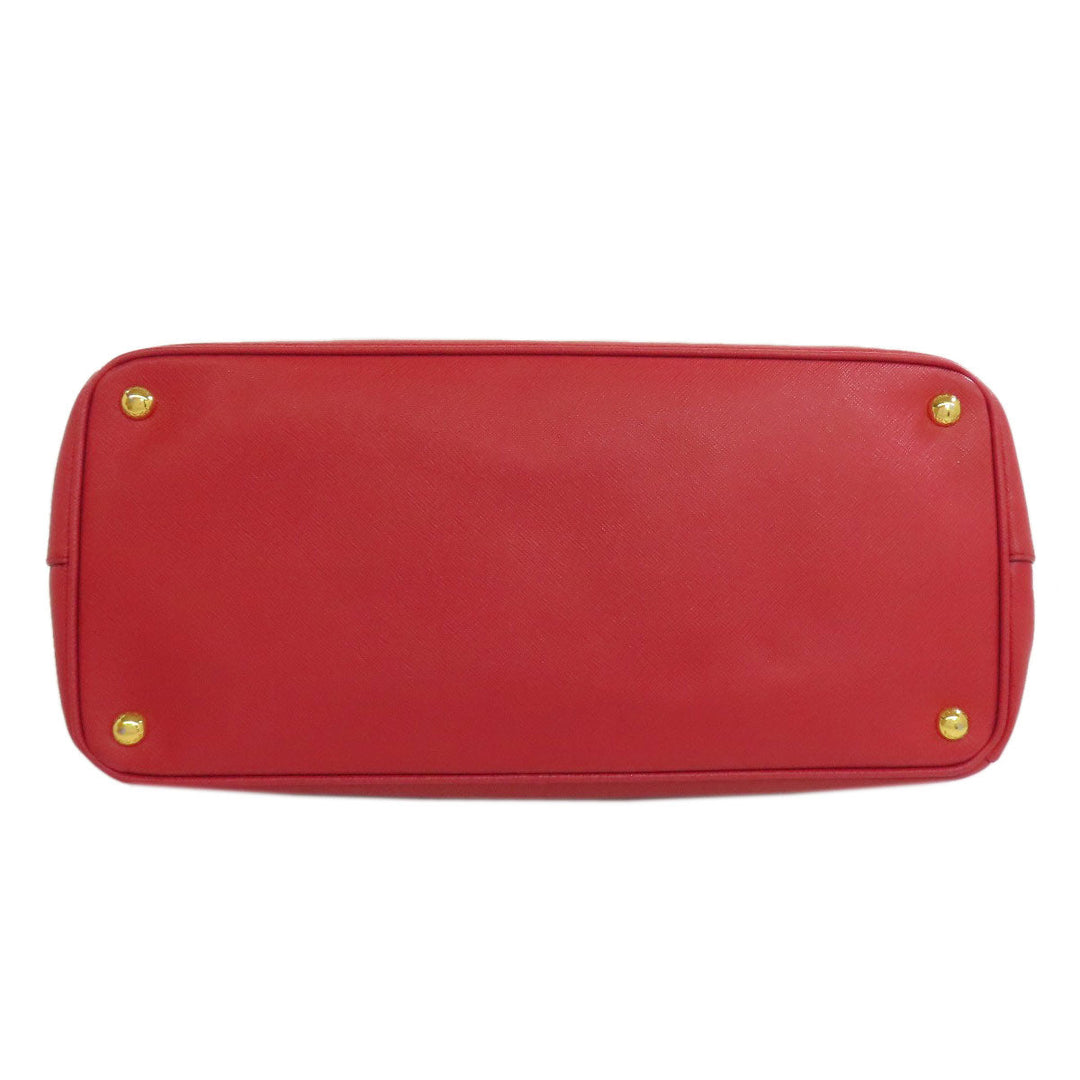 PRADA Tote Bag Safiano Red Galleria