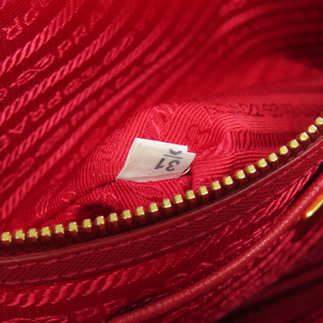 PRADA Tote Bag Safiano Red Galleria