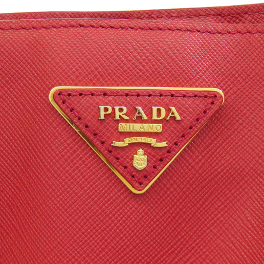 PRADA Tote Bag Safiano Red Galleria
