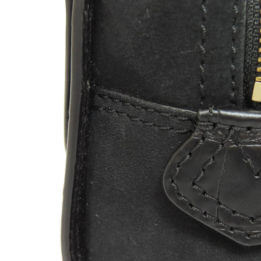 MARC JACOBS Handbag leather black Embossed 2WAY