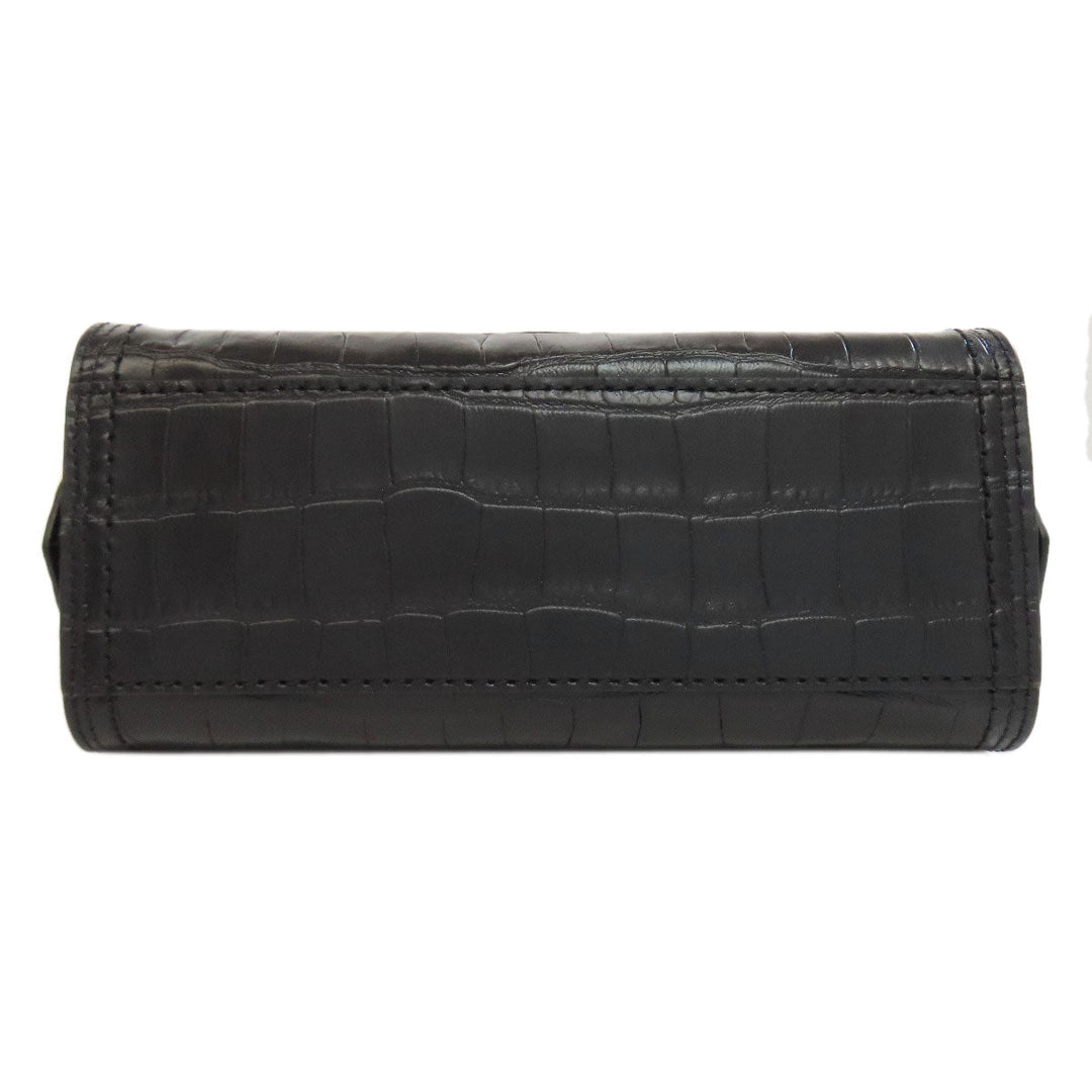 MARC JACOBS Handbag leather black Embossed 2WAY