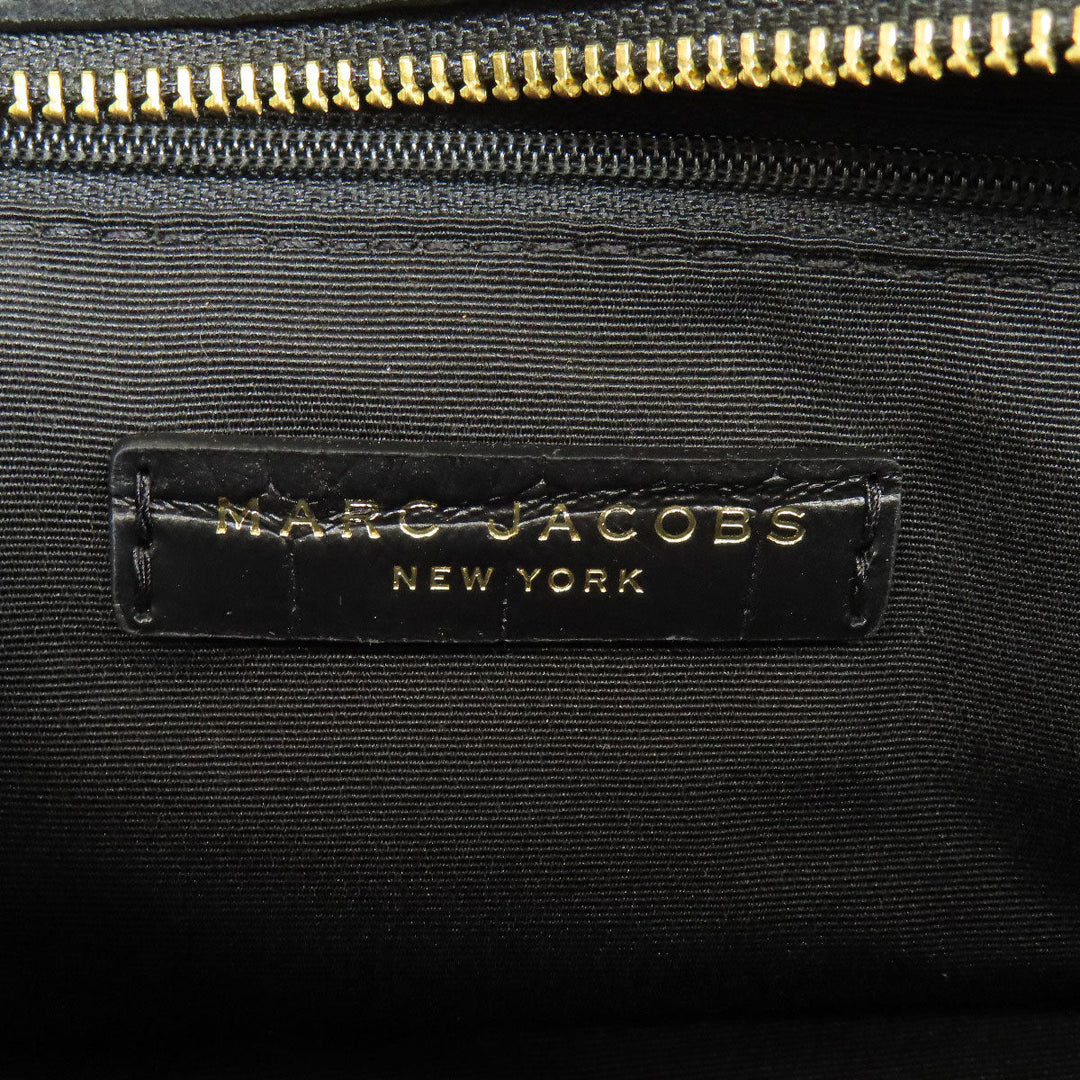 MARC JACOBS Handbag leather black Embossed 2WAY