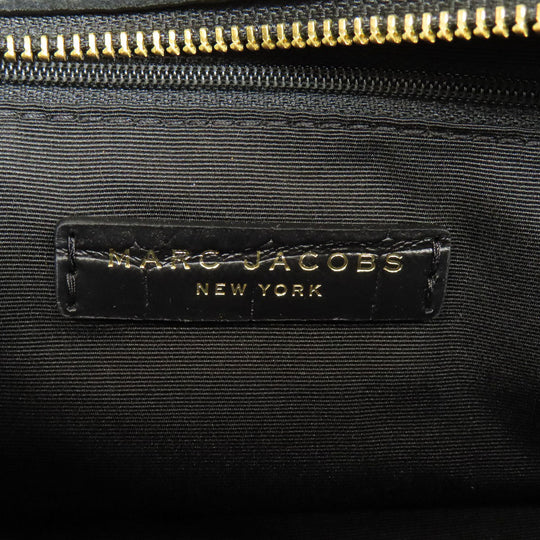 MARC JACOBS Handbag leather black Embossed 2WAY
