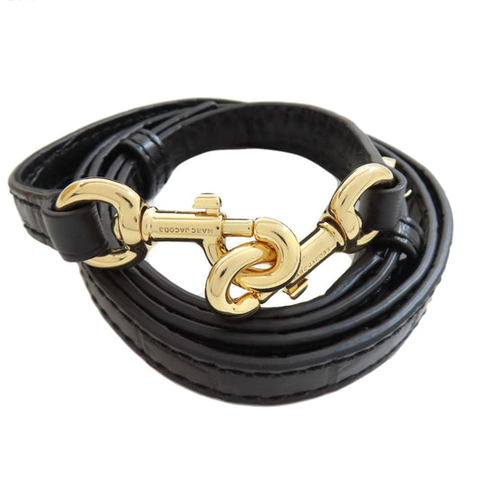 MARC JACOBS Handbag leather black Embossed 2WAY