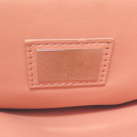 FENDI Handbag Calfskin pink Peekaboo ribbon stitch 2WAY Women Used Authentic