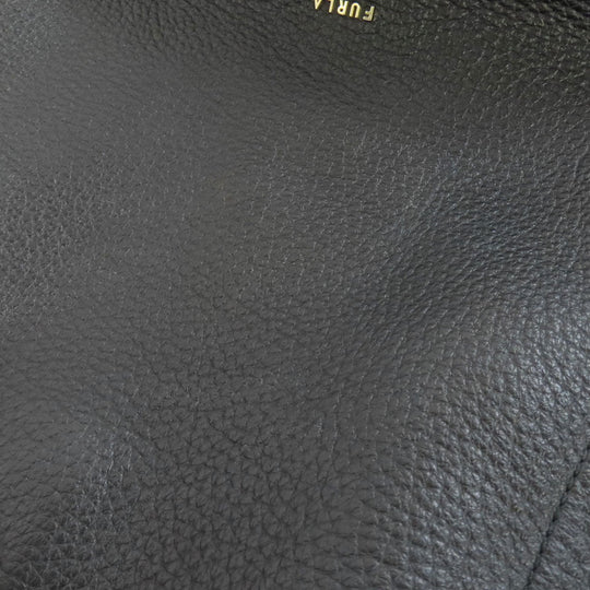 Furla Tote Bag leather black logo