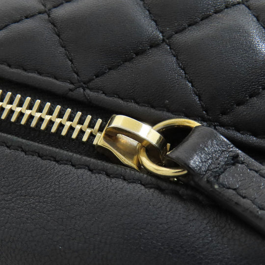 CHANEL Hip bag lambskin black COCO Mark Gold Metal