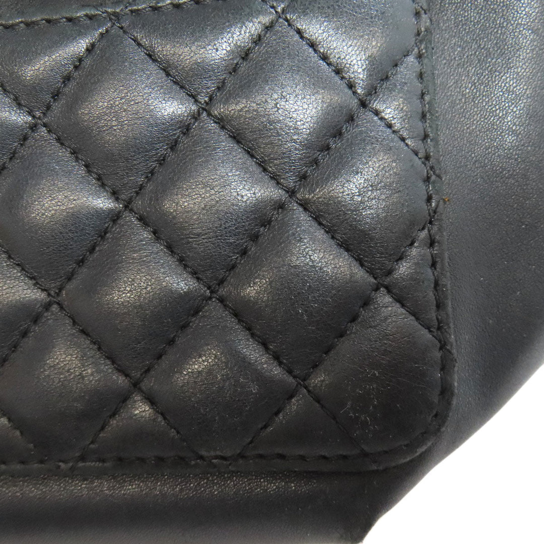 CHANEL Hip bag lambskin black COCO Mark Gold Metal