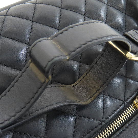 CHANEL Hip bag lambskin black COCO Mark Gold Metal