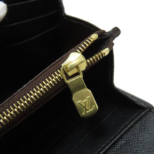LOUIS VUITTON Long Wallet Purse M80726 Monogram Giant Brown Portefeuille Sara Women Used Authentic